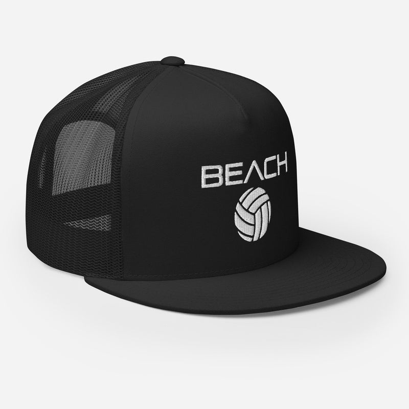BEACH tall flat hat