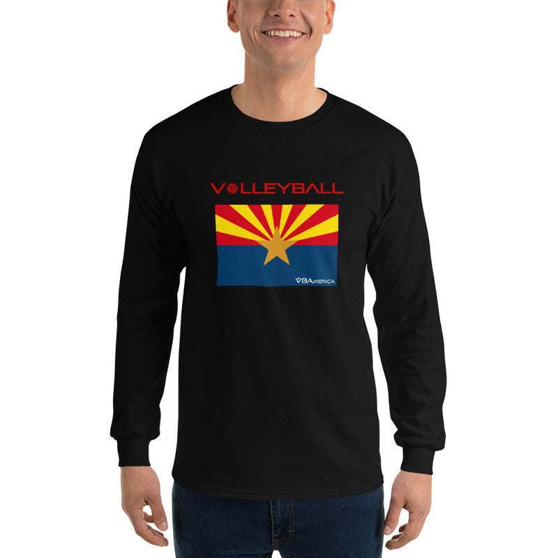 VBAmerica Men’s Long Sleeve AZ Volleyballn T-Shirt