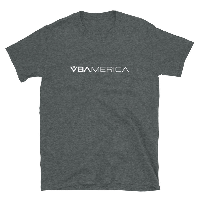 VBAmerica White Logo Short-Sleeve Unisex T-Shirt