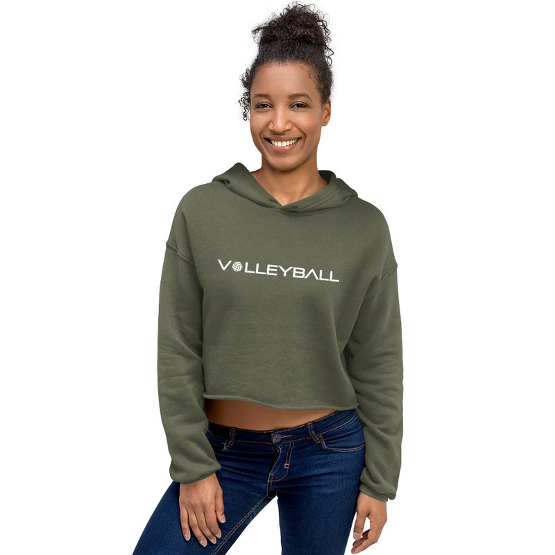 VBAmerica Volleyball Crop Hoodie