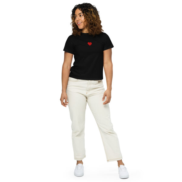 Women's Volley Heart  Mid-crop Tee - Image 6