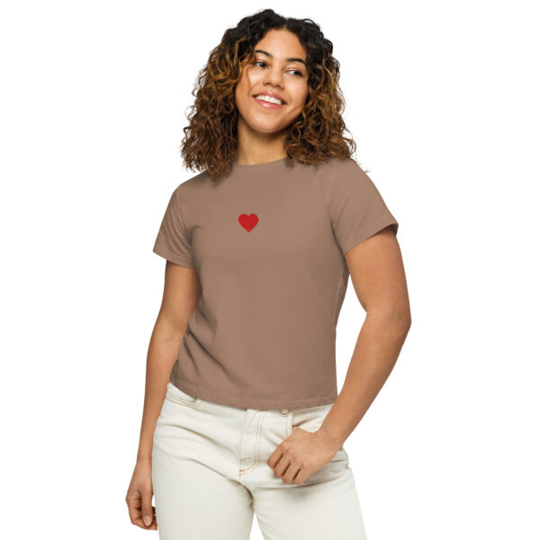 Women's Volley Heart  Mid-crop Tee - Image 9