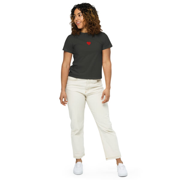 Women's Volley Heart  Mid-crop Tee - Image 2