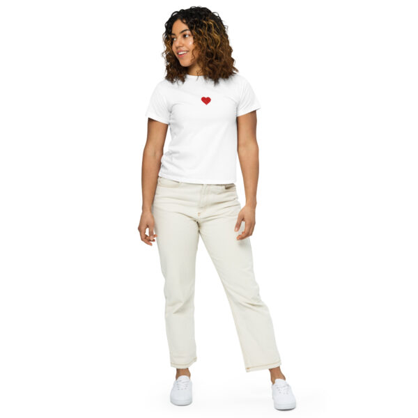 Women's Volley Heart  Mid-crop Tee - Image 7