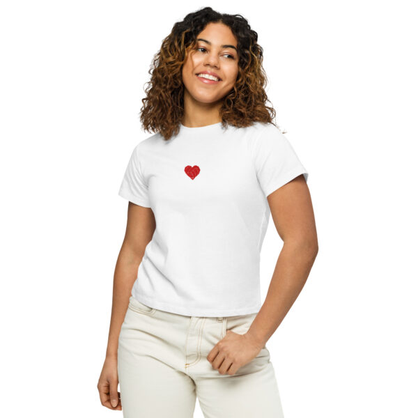 Women's Volley Heart  Mid-crop Tee - Image 3