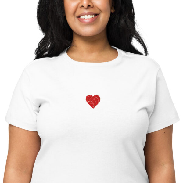 Women's Volley Heart  Mid-crop Tee