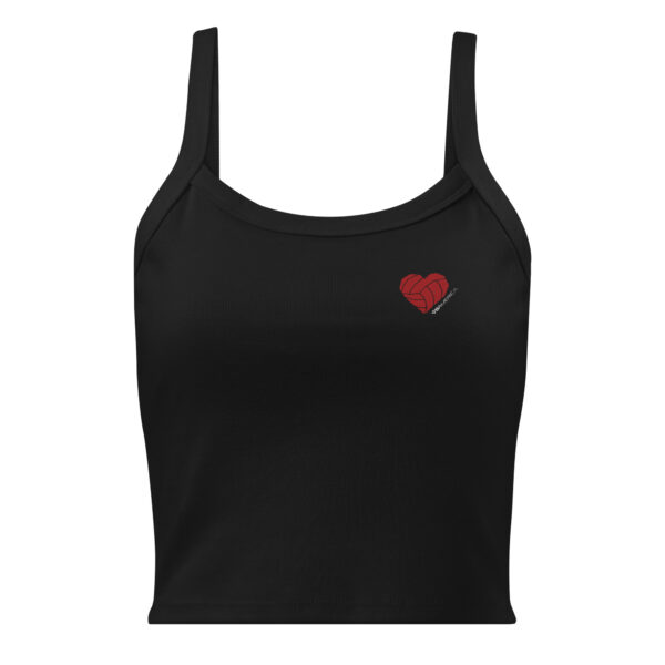 Volley Heart Ribbed Crop Tank - Image 3