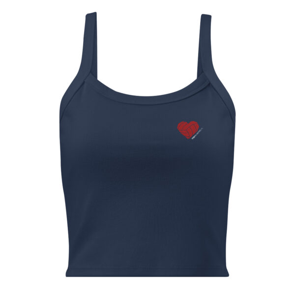 Volley Heart Ribbed Crop Tank - Image 5