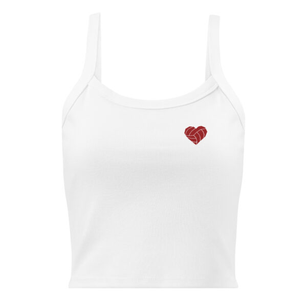 Volley Heart Ribbed Crop Tank - Image 7